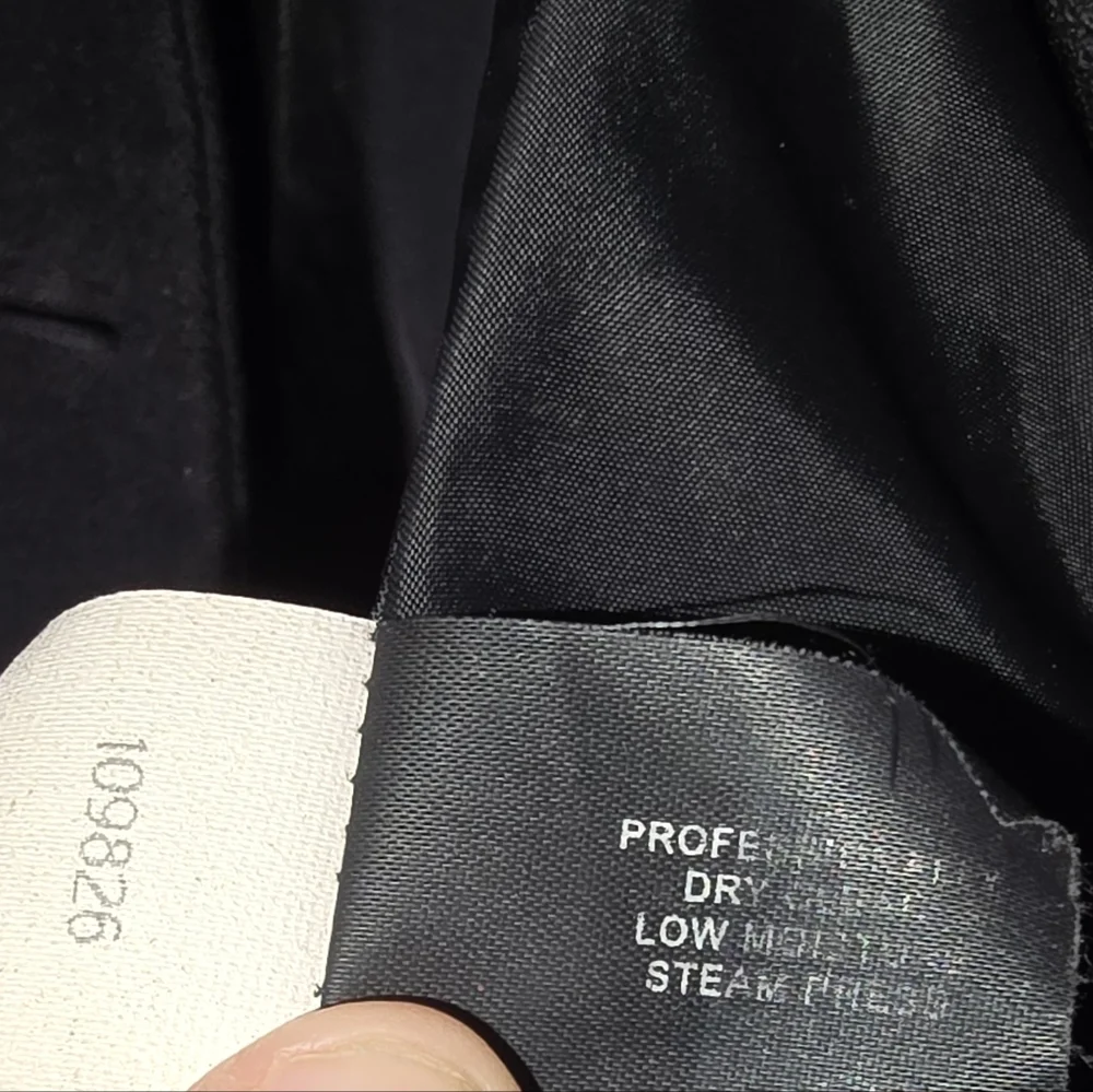 Anne Klein Sport Elegant Black Pea Coat - Picture 6 of 8